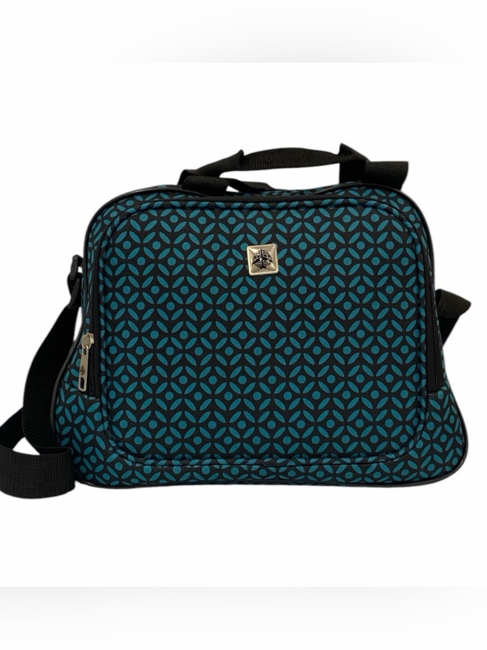 Travel Luggage Emerald Green & Black Small Carry On - Like New